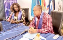 Dorothée Gizenga et Samy Badibanga